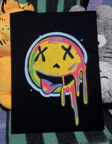yellow drip face
